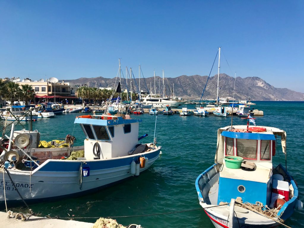 Fishing boats on Nisyros island, Kos, Greece 