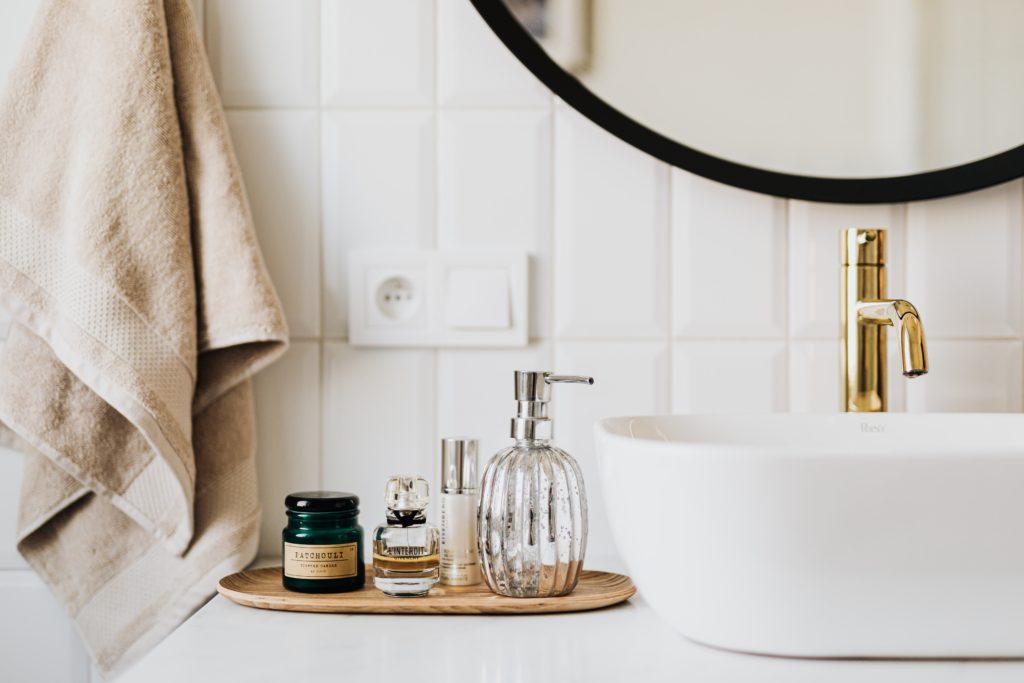 Bathroom skincare and hygiene products