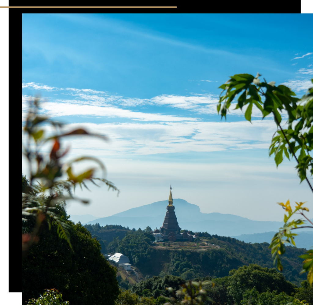 A hilltop temple in Chiang Mai