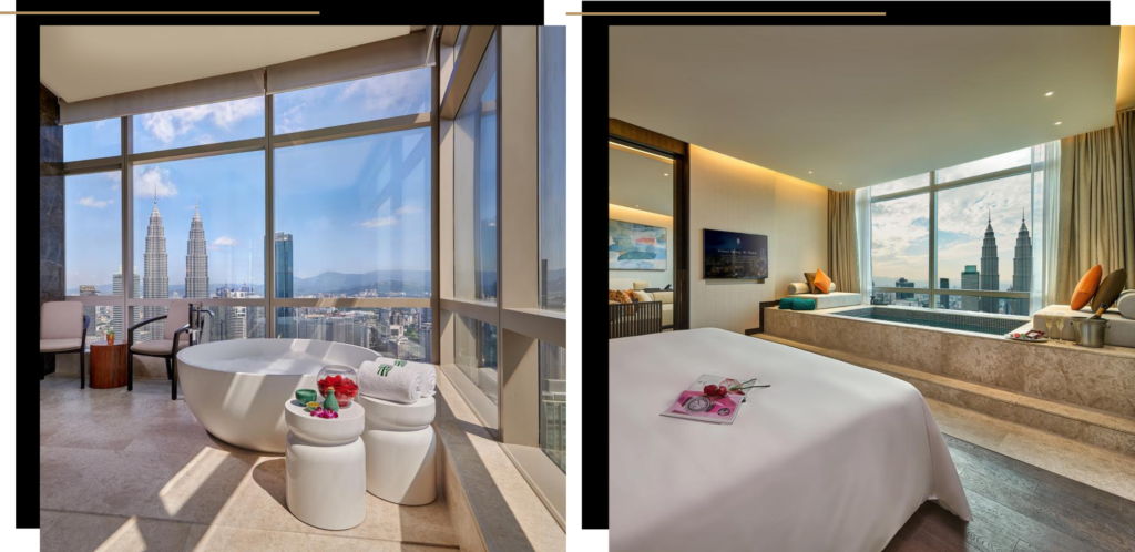 The Banyan Tree bathroom and suite - a luxury hotel in Kuala Lumpur, Malaysia