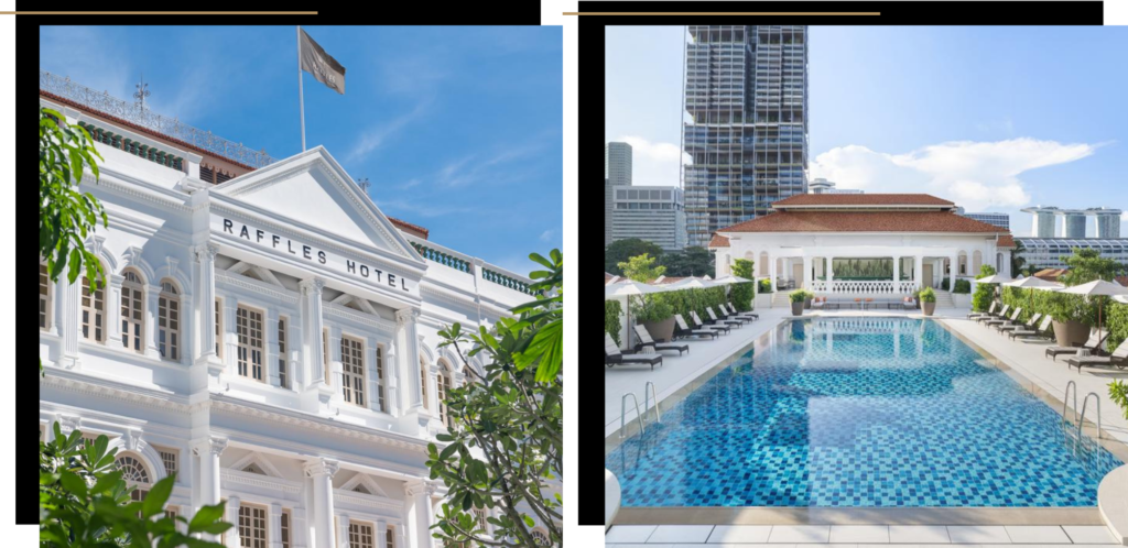 Raffles hotel in Singapore