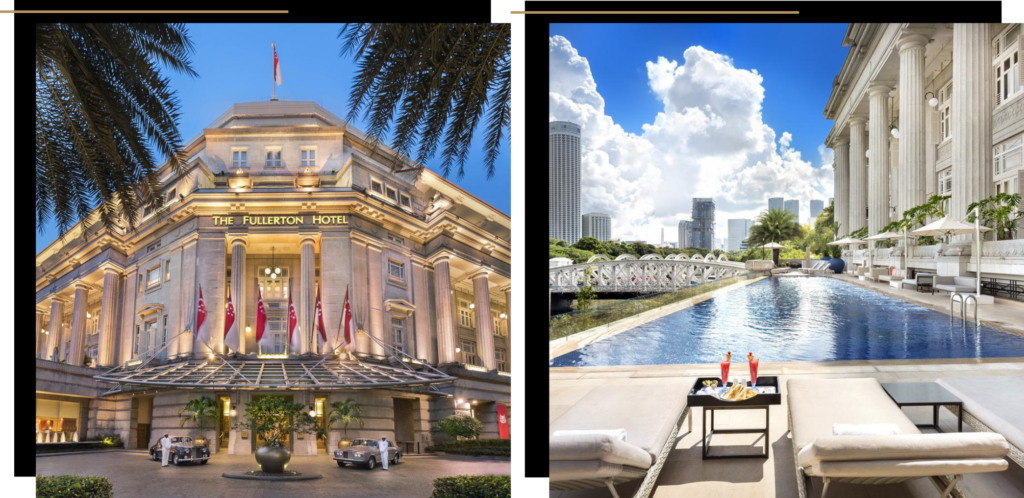 The Fullerton luxury hotel in Singapore
