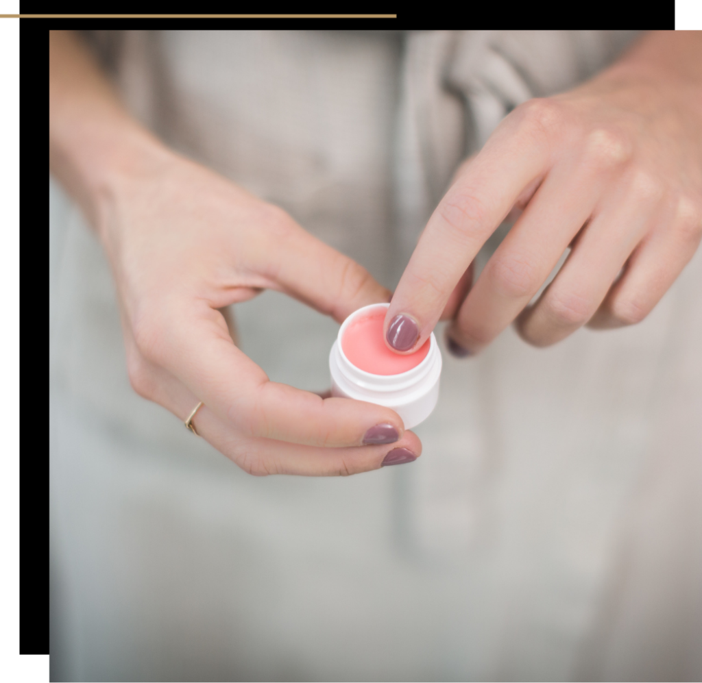 Lip balm, part of the aftercare for lip blushing