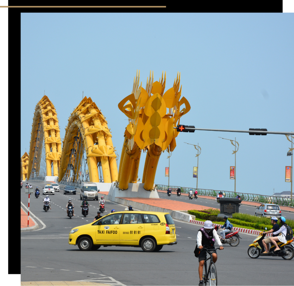Dragon Bridge in Danang, one of The Best Cities in Asia for Digital Nomads