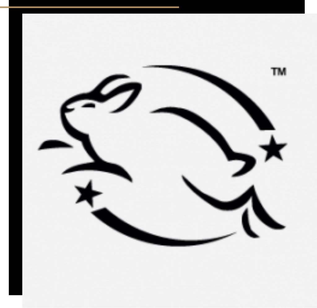 The leaping bunny logo which certifies cruelty free cosmetics 