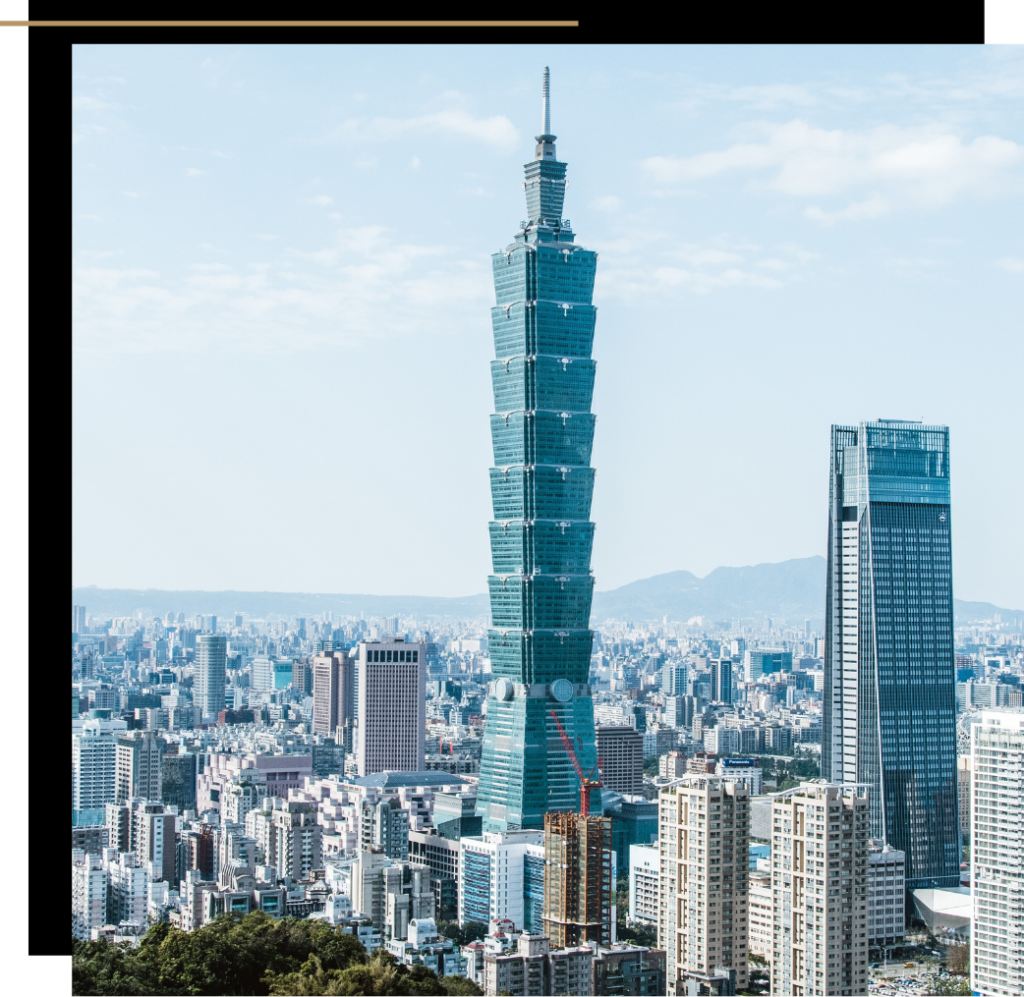 Skyline of Taipei, one of The Best Cities in Asia for Digital Nomads