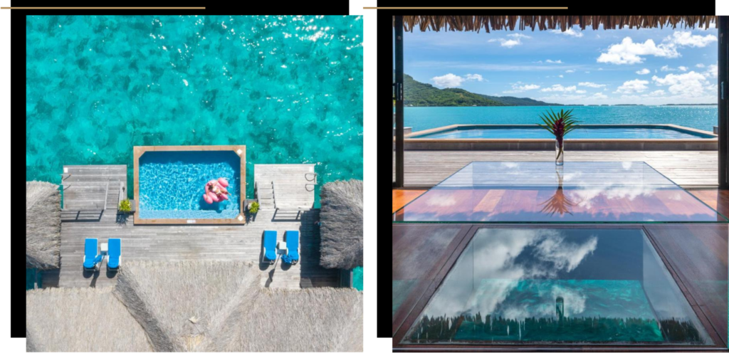 Pictures of private villas at the St. Regis Bora Bora 