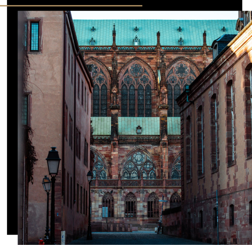 Cathedral is Strasbourg where one of the best Christmas markets in Europe is held 