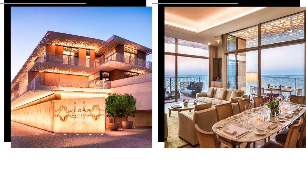 The Bulgari Resort, one of the most luxurious hotels in Dubai