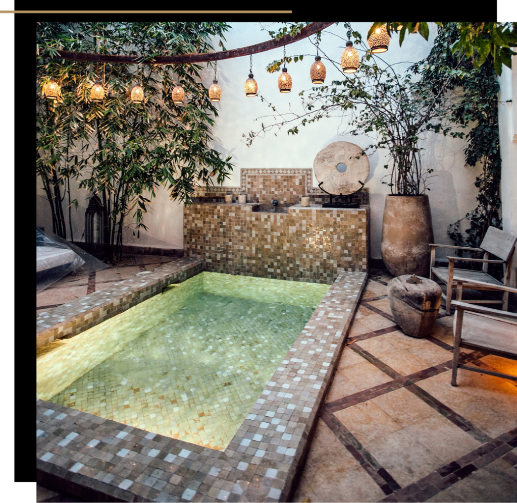 A hydrotherapy pool, one of the best detox spa treatments 