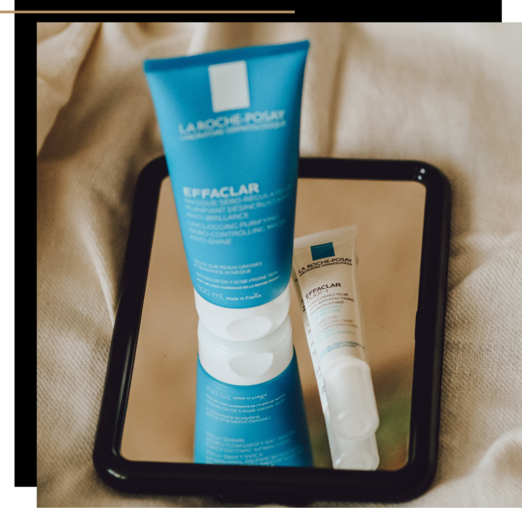 La Roche Posay effacler and mirror products