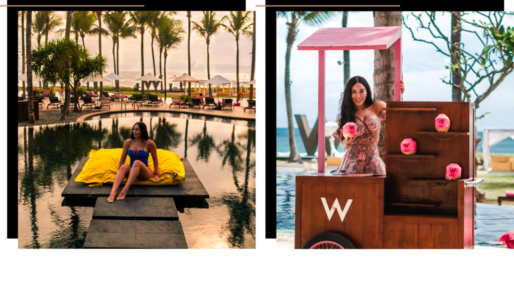 Isabella at the W Hotel in Bali 
